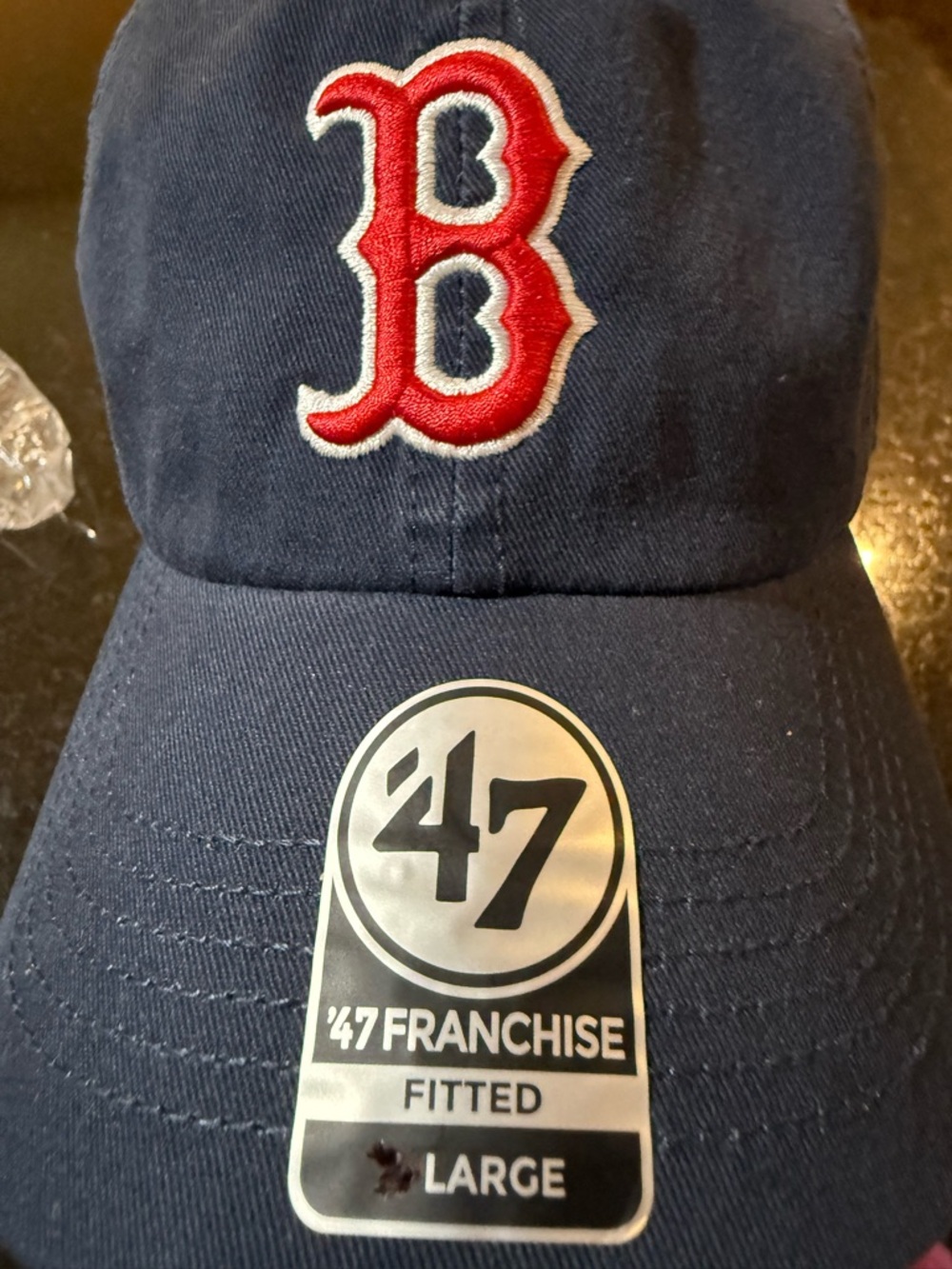 Boston Red Sox Navy '47 Franchi­se Fitted Cap - Picture 3 of 8
